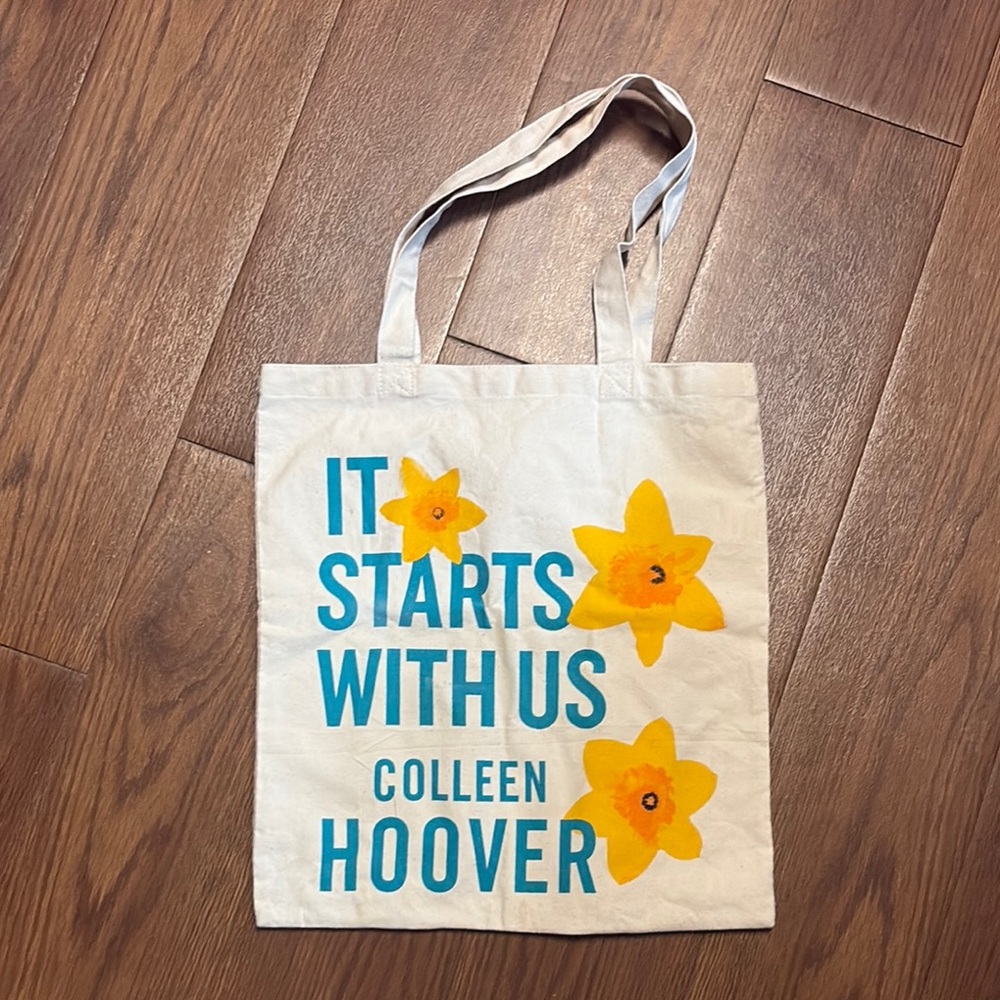 Colleen Hoover Rare Promo Cotton Canvas Tote Bag - Picture 3 of 4